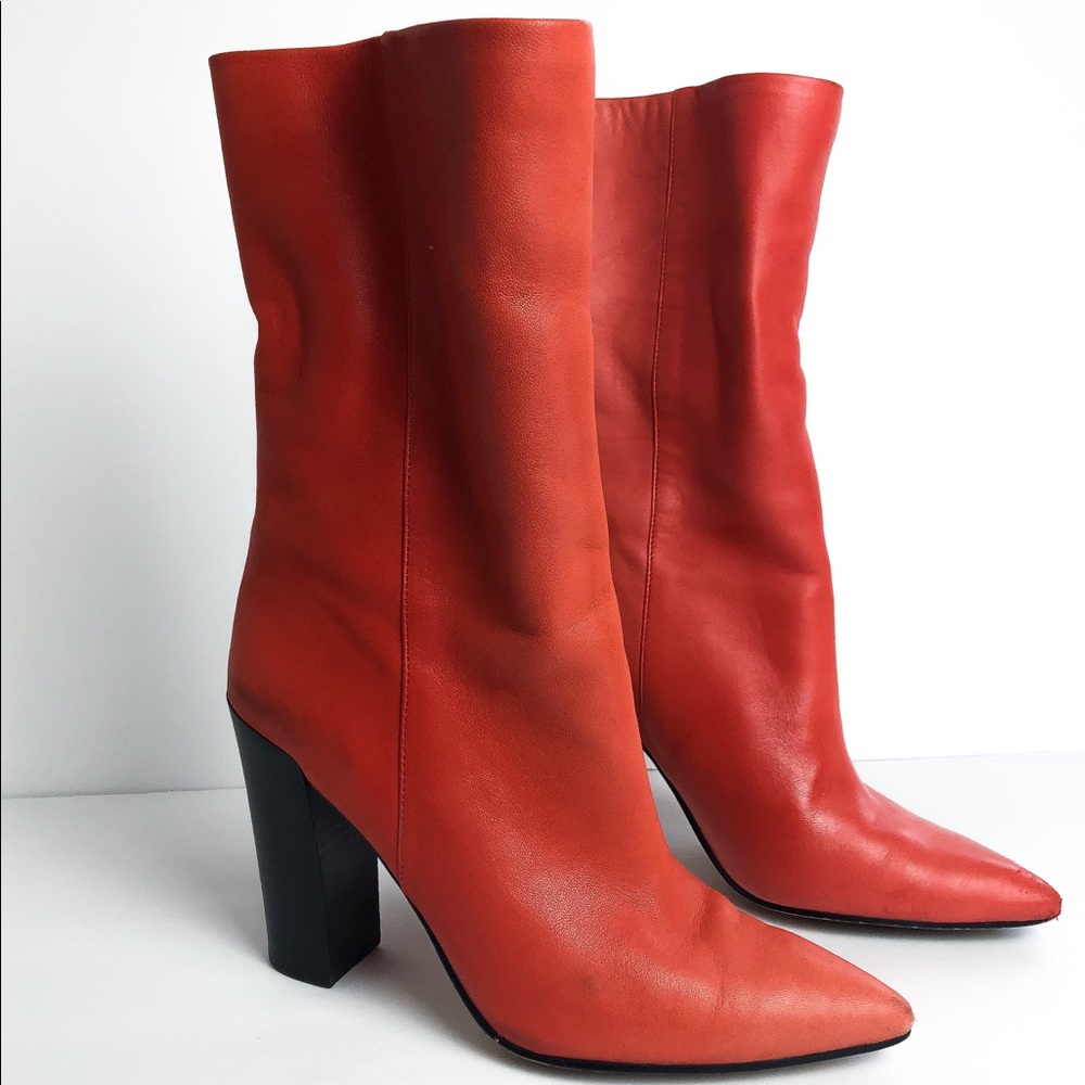 Dolce Vita Heeled Mid Calf Coral Ombre Boots